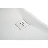 CERANO - Sprchová vanička čtvercová Pablo - SMC/minerální kompozit - strukturovaná bílá matná - 80x80x3 cm