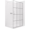 CERANO - Sprchová zástěna Walk-in Onyx Round L/P - 8 mm - kulatá vzpěra  - chrom, industriální sklo - 150x200 cm
