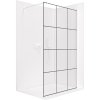 CERANO - Sprchová zástěna Walk-in Onyx Round L/P - 8 mm - kulatá vzpěra  - bílá matná, industriální sklo - 150x200 cm