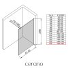 CERANO - Sprchová zástěna Walk-in Onyx Round L/P - 8 mm - kulatá vzpěra - bílá matná, mléčné sklo - 160x200 cm