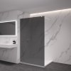 CERANO - Sprchová zástěna Walk-in Onyx Cube L/P - 8 mm - hranatá vzpěra - bílá matná, grafitové sklo - 160x200 cm