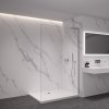 CERANO - Sprchová zástěna Walk-in Onyx L-pravá vzpěra - 8 mm - chrom, transparentní sklo - 110x200 cm