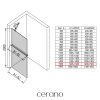 CERANO - Sprchová zástěna Walk-in Onyx Y L/P - 8 mm + polička/držák na ručníky - černá matná, mléčné sklo - 150x200 cm