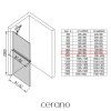 CERANO - Sprchová zástěna Walk-in Onyx Y L/P - 8 mm + polička/držák na ručníky - černá matná, rýhované sklo - 90x200 cm