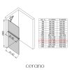 CERANO - Sprchová zástěna Walk-in Onyx Y L/P - 8 mm + polička/držák na ručníky - chrom, mléčné sklo - 130x200 cm