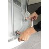 LUCIS LINE čtvrtkruhová sprchová zástěna, 1000x1000mm, R550, čiré sklo