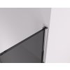 CERANO - Sprchová zástěna Walk-in Crystal T L/P - 8 mm - bezvzpěrový systém - chrom, grafitové sklo - 100x100x200 cm