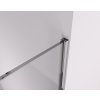 CERANO - Sprchová zástěna Walk-in Crystal T L/P - 8 mm - bezvzpěrový systém + polička/držák na ručníky - chrom, mléčné sklo - 110x110x200 cm