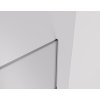 CERANO - Sprchová zástěna Walk-in Crystal T L/P - 8 mm - bezvzpěrový systém + polička/držák na ručníky - chrom, mléčné sklo - 110x110x200 cm