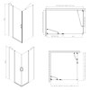 One čtvercový sprchový kout 1100x1100mm L/P varianta, rohový vstup