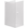 CERANO - Sprchová zástěna Walk-in Crystal L/P - 8 mm - bezvzpěrový systém - bílá matná, mléčné sklo - 150x200 cm