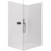 CERANO - Sprchová zástěna Walk-in Crystal L/P - 8 mm - bezvzpěrový systém - černá matná, transparentní sklo - 70x200 cm