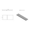 AVICE deska 230x50cm, dub Rover