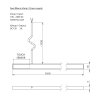 LOREA LED pásek 181cm, 8,6 W, studená bílá