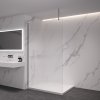 CERANO - Sprchová zástěna Walk-in Onyx Top Cube L/P - 8 mm - hranatá vzpěra - chrom, rýhované sklo - 60x200 cm