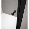ARLETA BLACK čtvrtkruhová sprchová zástěna 900x900mm, čiré sklo