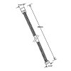 POWERFLEX kovová sprchová hadice, 150cm, černá mat