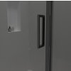 CERANO - Sprchové otočné dveře Porte L/P - 8 mm - černá matná, grafitové sklo - 80x195 cm