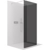 CERANO - Sprchová zástěna Walk-in Onyx Corner Cube L/P - 8 mm - hranatá vzpěra - chrom, grafitové sklo - 70x70 cm