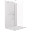 CERANO - Sprchová zástěna Walk-in Onyx Corner Cube L/P - 8 mm - hranatá vzpěra - chrom, transparentní sklo - 80x80 cm