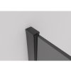 CERANO - Sprchová zástěna Walk-in Onyx Round L/P - 8 mm - kulatá vzpěra - černá matná, grafitové sklo - 130x200 cm - ROZBALENO