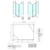 ZOOM LINE obdélníkový sprchový kout 1100x1000mm L/P varianta