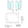 ZOOM LINE obdélníkový sprchový kout 1300x1000mm L/P varianta