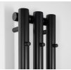 PILON otopné těleso 196x1800mm, se třemi háčky pro ručník, černá mat