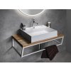 SKA konzole pod umyvadlo 750x200x460mm, bílá mat