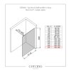CERANO - Sprchová zástěna Walk-in Onyx Round L/P - 10 mm - kulatá vzpěra - chrom, transparentní sklo - 160x200 cm