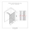 CERANO - Sprchová zástěna Walk-in Onyx Round L/P - 10 mm - kulatá vzpěra - černá matná, grafitové sklo - 100x200 cm