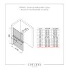 CERANO - Sprchová zástěna Walk-in Onyx Round L/P - 10 mm + polička/držák na ručníky - kulatá vzpěra - černá matná, transparentní sklo - 160x200 cm