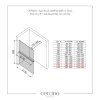 CERANO - Sprchová zástěna Walk-in Onyx Round L/P - 10 mm + polička/držák na ručníky - kulatá vzpěra - černá matná, grafitové sklo - 150x200 cm