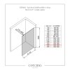CERANO - Sprchová zástěna Walk-in Onyx Round L/P - 10 mm - kulatá vzpěra - chrom, grafitové sklo - 150x200 cm