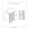 CERANO - Sprchová zástěna Walk-in Onyx Round L/P - 10 mm - kulatá vzpěra - chrom, grafitové sklo - 90x200 cm