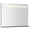 BRETO LED podsvícené zrcadlo s policí 800x608mm