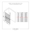CERANO - Sprchová zástěna Walk-in Onyx Top Cube L/P - 10 mm - hranatá vzpěra + polička/držák na ručníky - černá matná, grafitové sklo - 100x200 cm