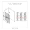 CERANO - Sprchová zástěna Walk-in Onyx Top Cube L/P - 10 mm - hranatá vzpěra + polička/držák na ručníky - černá matná, grafitové sklo - 110x200 cm