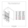 CERANO - Sprchová zástěna Walk-in Onyx Top Cube L/P - 10 mm - hranatá vzpěra + polička/držák na ručníky - černá matná, transparentní sklo - 140x200 cm