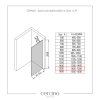 CERANO - Sprchová zástěna Walk-in Onyx Y L/P - 10 mm + polička/držák na ručníky - černá matná, grafitové sklo - 150x200 cm