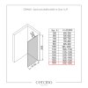 CERANO - Sprchová zástěna Walk-in Onyx Y L/P - 10 mm + polička/držák na ručníky - černá matná, grafitové sklo - 160x200 cm