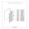 CERANO - Sprchová zástěna Walk-in Onyx Y L/P - 10 mm + polička/držák - černá matná, transparentní sklo - 140x200 cm