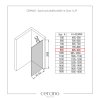 CERANO - Sprchová zástěna Walk-in Onyx Y L/P - 10 mm + polička/držák - černá matná, transparentní sklo - 90x200 cm