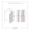 CERANO - Sprchová zástěna Walk-in Onyx Y L/P - 10 mm + polička/držák na ručníky - chrom, grafitové sklo - 100x200 cm