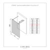CERANO - Sprchová zástěna Walk-in Onyx Duo L/P - 10 mm - kulatá vzpěra - chrom, grafitové sklo - 90x200 cm