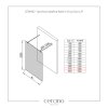 CERANO - Sprchová zástěna Walk-in Onyx Duo L/P - 10 mm - hranatá vzpěra - černá matná, transparentní sklo - 150x200 cm