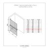 CERANO - Sprchová zástěna Walk-in Onyx L-pravá vzpěra - 10 mm + polička/držák na ručníky - černá matná, grafitové sklo - 130x200 cm