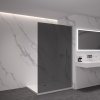 CERANO - Sprchová zástěna Walk-in Onyx L-pravá vzpěra - 10 mm - chrom, grafitové sklo - 120x200 cm