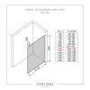 CERANO - Sprchová zástěna Walk-in Onyx Top Cube L/P - 10 mm - hranatá vzpěra - černá matná, transparentní sklo - 110x200 cm