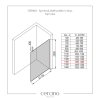 CERANO - Sprchová zástěna Walk-in Onyx Top Cube L/P - 10 mm - hranatá vzpěra - černá matná, transparentní sklo - 140x200 cm